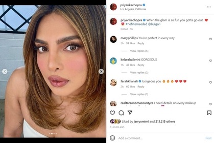 Priyanka Chopra has posted new pics on Instagram. Priyanka Chopra has posted new pics on Instagram.