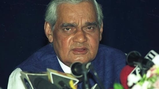 Atal Bihari Vajpayee served as prime minister thrice , (HT PHOTO)