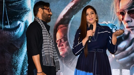 Ajay Devgn, Tabu get candid at new Bholaa teaser launch | Hindustan Times