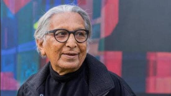Chandigarh department of urban planning paid tribute architect BV Doshi who worked under city planner Le Corbusier. (HT File)