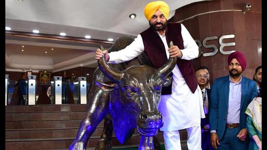 Chief minister Bhagwant Mann on Tuesday visited the Bombay Stock Exchange (BSE) and showcased Punjab as the “most preferred investment destination” across the country.