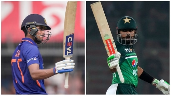 Indian opener Shubman Gill has matched Babar Azam's world record in the 3rd ODI between India and New Zealand(PTI) Indian opener Shubman Gill has matched Babar Azam's world record in the 3rd ODI between India and New Zealand(PTI)