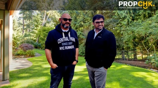 PropChk CEO & Co-Founder Saurabh Tyagi with MD, Uttam Reddy