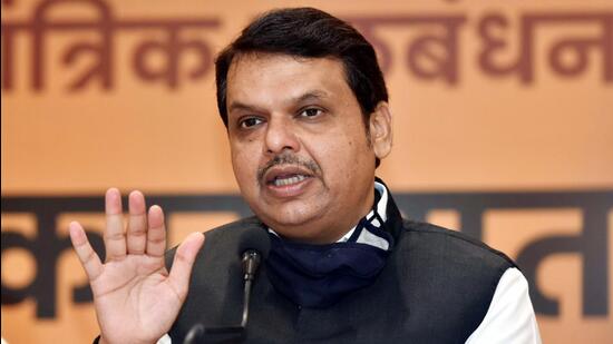 When asked about the Maharashtra Vikas Aghadi (MVA) criticism that Koshyari belongs to BJP and not Maharashtra, Fadnavis said, “MVA has been targeting Koshyari out of personal vendetta because the latter did not allow their self-willed conduct during their two and half years of government.” (HT PHOTO) When asked about the Maharashtra Vikas Aghadi (MVA) criticism that Koshyari belongs to BJP and not Maharashtra, Fadnavis said, “MVA has been targeting Koshyari out of personal vendetta because the latter did not allow their self-willed conduct during their two and half years of government.” (HT PHOTO)