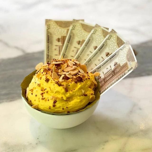 Daulat Ki Chaat at Indian Accent is aerated using a siphon instead of the traditional churning process