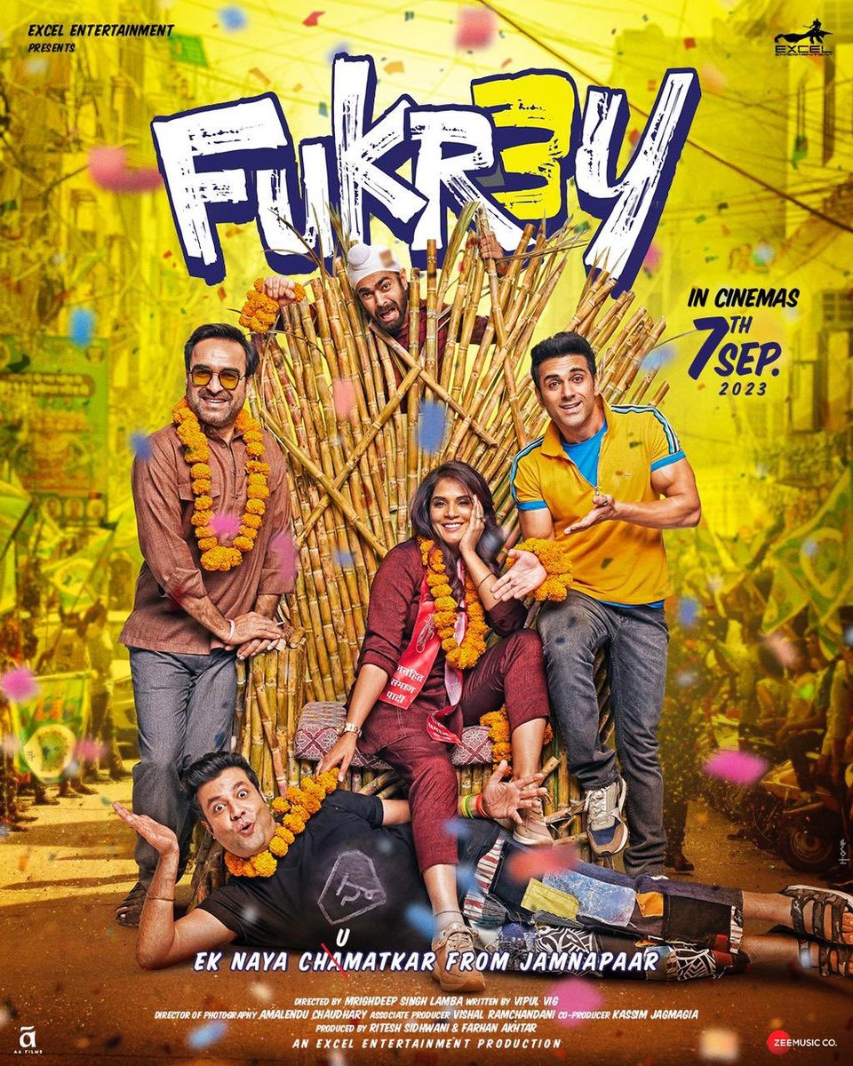 The new Fukrey 3 poster.