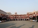 This will be the first Republic Day celebrations hosted at the ceremonial boulevard after Rajpath was renamed to 'Kartavya Path' last year. (Shrikant Singh) This will be the first Republic Day celebrations hosted at the ceremonial boulevard after Rajpath was renamed to 'Kartavya Path' last year. (Shrikant Singh)