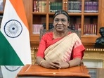 President Droupadi Murmu addresses the nation on the eve of the 74th Republic Day, in New Delhi on Wednesday. (ANI Photo) President Droupadi Murmu addresses the nation on the eve of the 74th Republic Day, in New Delhi on Wednesday. (ANI Photo)