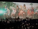 SRK fans dancing to Pathaan’s Jhoome Jo Pathaan inside a movie hall. (Twitter/@_RCBTweets04) SRK fans dancing to Pathaan’s Jhoome Jo Pathaan inside a movie hall. (Twitter/@_RCBTweets04)