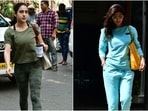 Actor Sara Ali Khan and Shilpa Shetty stepped out in Mumbai today. While the paparazzi clicked Sara outside the gym, Shilpa was seen running errands in the bay. The two stars chose comfy athleisure looks to glam up the Mubai streets, and their fits are a must-have in your everyday wardrobe. Keep scrolling to steal some tips from Sara and Shilpa. (HT Photo/Varinder Chawla)