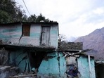 Cracks are seen on the walls of a residential house in Joshimath, Uttarakhand. (Reuters) Cracks are seen on the walls of a residential house in Joshimath, Uttarakhand. (Reuters)