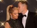Paris Hilton welcomes first child with husband Carter Reum. Paris Hilton welcomes first child with husband Carter Reum.