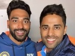 Mohammed Siraj(left) and Suryakumar Yadav Mohammed Siraj(left) and Suryakumar Yadav