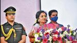 An official said governor Tamilisai Soundararajan will unfurl the national flag at Raj Bhavan, as there is no communication from government so far about any ceremonial parade. (HT) An official said governor Tamilisai Soundararajan will unfurl the national flag at Raj Bhavan, as there is no communication from government so far about any ceremonial parade. (HT)