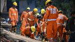 Rescue operation underway at the site of the Lucknow building collapse. (DEEPAK GUPTA/HT PHOTO) Rescue operation underway at the site of the Lucknow building collapse. (DEEPAK GUPTA/HT PHOTO)