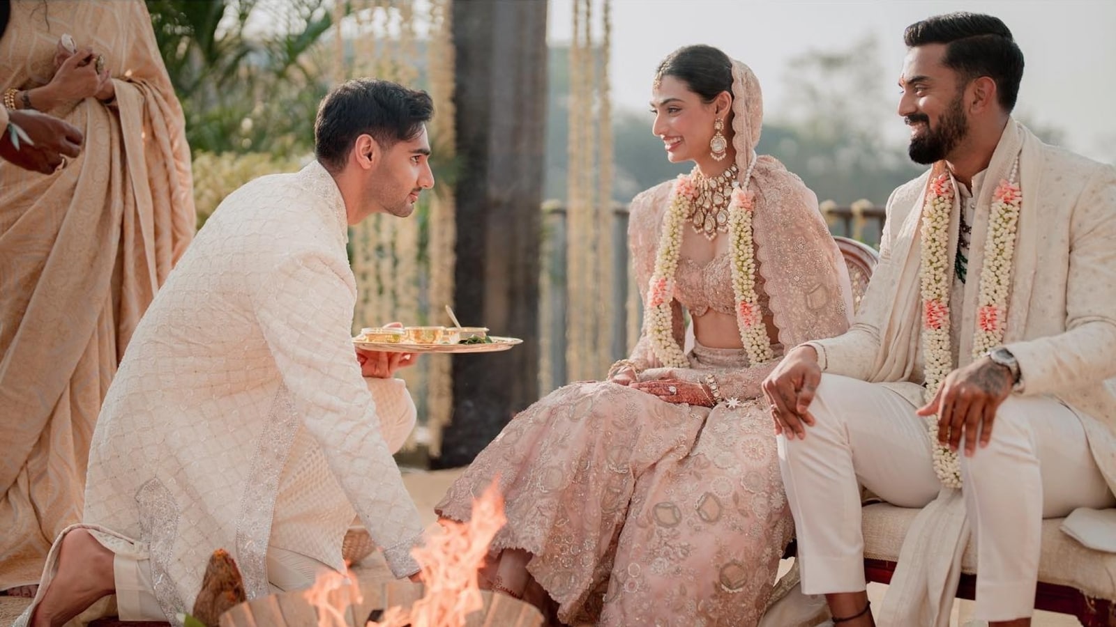Athiya Shetty and KL Rahul react as Ahan Shetty shares unseen pics from wedding ceremony. See post here
