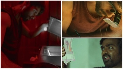 Stills from Farzi song Sab Farzi. Stills from Farzi song Sab Farzi.