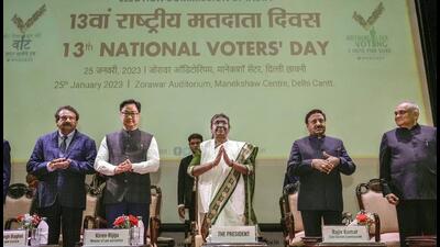 Kiren Rijiju was speaking at an event to mark the 13th National Voters' Day. (PTI) Kiren Rijiju was speaking at an event to mark the 13th National Voters' Day. (PTI)