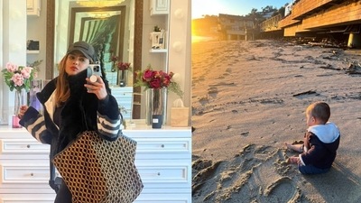 Priyanka Chopra and Malti stepped out together for a beach day. Priyanka Chopra and Malti stepped out together for a beach day.