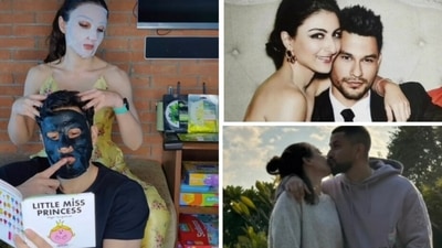 Soha Ali Khan with husband Kunal Kemmu. Soha Ali Khan with husband Kunal Kemmu.