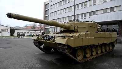 Germany, which had insisted it didn’t want to be the only one to offer such tanks, will send 14 Leopard 2 A6’s, a person familiar with the decision said on condition of anonymity. (REUTERS)