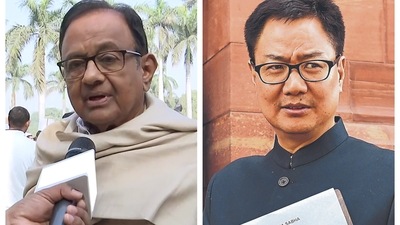 Law minister Kiren Rijiju on Tuesday expressed concern over the Collegium resolution mentioning R&AW finding. Chidambaram said it contained no 'sensitive' information.