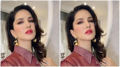 Sunny played muse to fashion designer house Shaberry and picked the shirt dress from the shelves of the designer house. (Instagram/@sunnyleone) Sunny played muse to fashion designer house Shaberry and picked the shirt dress from the shelves of the designer house. (Instagram/@sunnyleone)