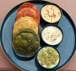 Tricolour millet mathari and makhan (Pilibhit House)