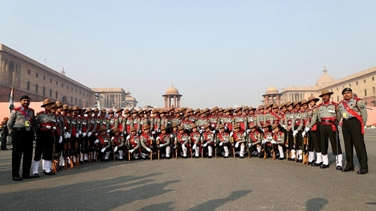 This will be the first Republic Day celebrations hosted at the ceremonial boulevard after Rajpath was renamed to 'Kartavya Path' last year. (Shrikant Singh)