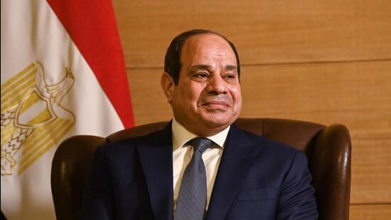 Egypt President Abdel Fattah El-Sisi. (Raj K Raj/HT Photo)