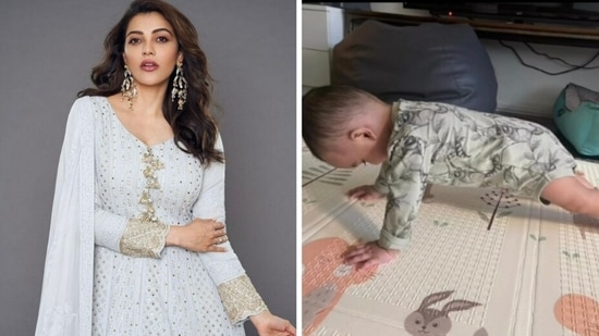 Kajal Xvidoes - Kajal Aggarwal's baby boy Neil does plank like a pro in new video. Watch -  Hindustan Times