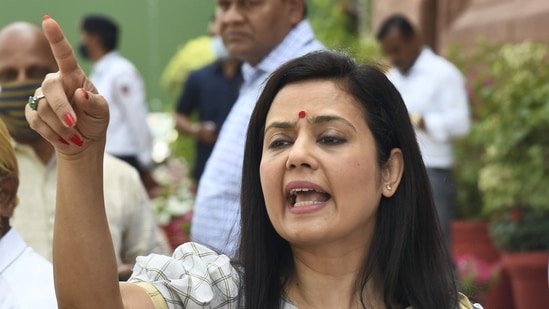 Trinamool MP Mahua Moitra.(PTI file)