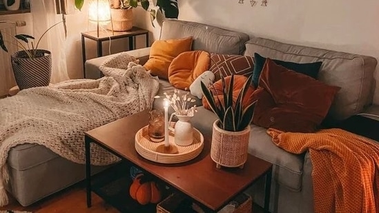 Use patterns to add interest: A room with a mix of patterns can feel more interesting and dynamic. You can use patterned fabrics, such as patterned throw pillows or a patterned rug, to add interest to a room.(Pinterest)