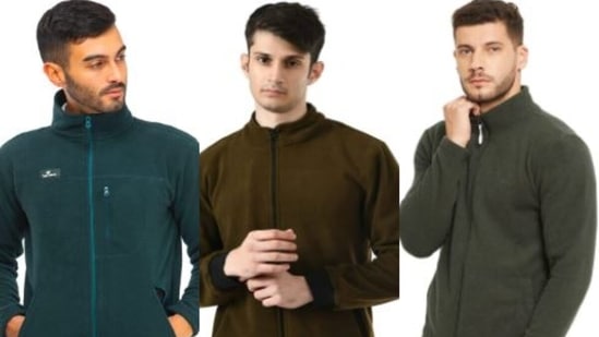 Fleece jackets are popular across age group in men.