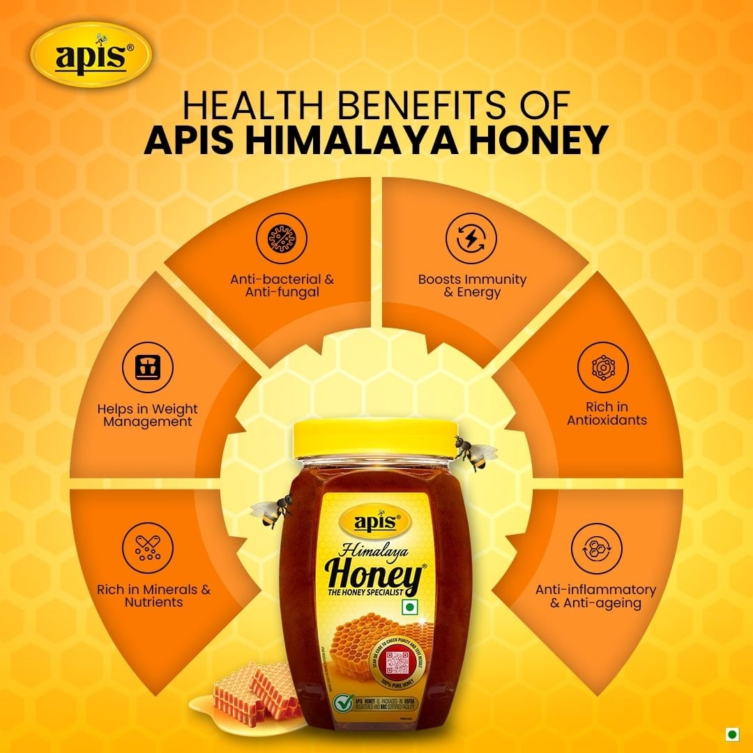 The Apis Himalaya honey is amongst the top three honey brands in the country with over 4 lakh conventional retail outlets The Apis Himalaya honey is amongst the top three honey brands in the country with over 4 lakh conventional retail outlets