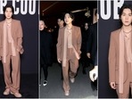BTS' Suga rules front row at Valentino show in Paris. (Twitter) BTS' Suga rules front row at Valentino show in Paris. (Twitter)
