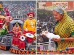 Republic Day is being celebrated with great fervour across the country. 17 states and Union Territories showcase tableau at the 74th Republic Day parade at Kartavya Path, the revamped British boulevard, which was earlier known as Rajapth.(PTI)