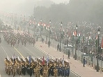 Kartavya Path hosts its first Republic Day parade (Image: Doordarshan) Kartavya Path hosts its first Republic Day parade (Image: Doordarshan)