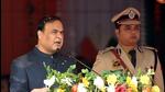 Assam chief minister Himanta Biswa Sarma during the 74th Republic Day function in Guwahati on Thursday. (ANI Photo) Assam chief minister Himanta Biswa Sarma during the 74th Republic Day function in Guwahati on Thursday. (ANI Photo)
