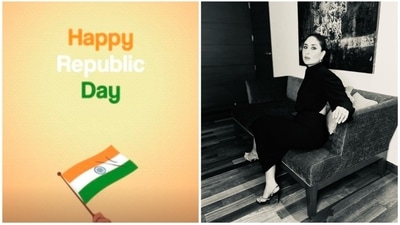 Kareena Kapoor Khan wished 'Happy Republic Day' in a short and simple way by sharing a graphic of the national flag. (Instagram/@kareenakapoorkhan) Kareena Kapoor Khan wished 'Happy Republic Day' in a short and simple way by sharing a graphic of the national flag. (Instagram/@kareenakapoorkhan)