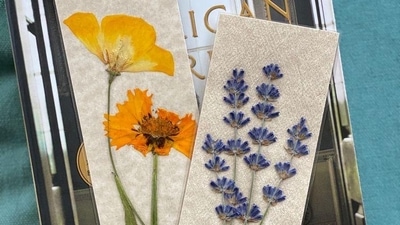 Dried Flowers: Dried flowers can make for beautiful, unique bookmarks. You can press flowers yourself or purchase pre-pressed ones, and they can serve as a reminder of a special moment or memory. Plus, they can be a thoughtful gift for your reader friends. (Pinterest) Dried Flowers: Dried flowers can make for beautiful, unique bookmarks. You can press flowers yourself or purchase pre-pressed ones, and they can serve as a reminder of a special moment or memory. Plus, they can be a thoughtful gift for your reader friends. (Pinterest)