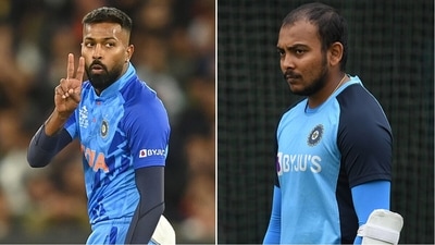 Hardik Pandya gave a straightforward statement on whether Prithvi Shaw will play the 1st India vs New Zealand T20I tomorrow (Getty Images) Hardik Pandya gave a straightforward statement on whether Prithvi Shaw will play the 1st India vs New Zealand T20I tomorrow (Getty Images)
