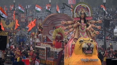 The Ministry of Culture presented Shakti Rupena Samsthita tableau on the theme 'Shakti or Women-Power and celebrates the divine feminine, who resides in and empowers all living beings. (AFP)