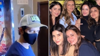 Hrithik Roshan, Sussanne Khan, Gauri Khan, and many other Bollywood celebs watched Shah Rukh Khan's Pathaan on day one. Hrithik Roshan, Sussanne Khan, Gauri Khan, and many other Bollywood celebs watched Shah Rukh Khan's Pathaan on day one.
