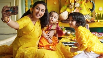 Rani Mukerji is a doting mother of two in the upcoming film Mrs Chatterjee Vs Norway. Rani Mukerji is a doting mother of two in the upcoming film Mrs Chatterjee Vs Norway.