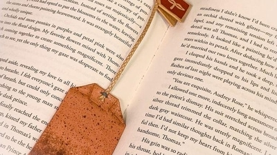 Tea bags: Tea enthusiasts can repurpose used tea bags as bookmarks. The string on the tea bag can be used to mark the page, and the tea bag itself can be used as a charming and fragrant reminder of your love for literature and tea. (Pinterest) Tea bags: Tea enthusiasts can repurpose used tea bags as bookmarks. The string on the tea bag can be used to mark the page, and the tea bag itself can be used as a charming and fragrant reminder of your love for literature and tea. (Pinterest)