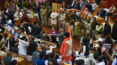 The election for mayor and deputy mayor was stalled on Tuesday for the second time in three weeks. (Hindustan Times) The election for mayor and deputy mayor was stalled on Tuesday for the second time in three weeks. (Hindustan Times)