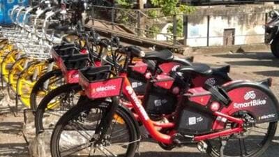 The third phase of Chandigarh’s public bike sharing project was launched by the UT administrator. (HT File) The third phase of Chandigarh’s public bike sharing project was launched by the UT administrator. (HT File)