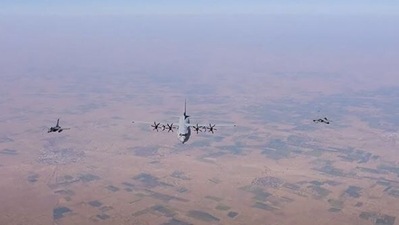 The spectacular flypast served as the finale to the 74th Republic Day parade. (ANI) 