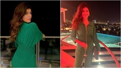 Sanjana Sanghi is an absolute fashionista. The actor recently attended the grand opening ceremony of Atlantis The Royal in Dubai – slated to be one of the world’s official six-star hotels. Sanjana is known for her sartorial sense of fashion. Be it a casual ensemble or rocking a festive attire or a formal pantsuit, Sanjana is known for always ensuring to make her fans drool with her pictures. A day back, she did it again. (Instagram/@sanjanasanghi96) Sanjana Sanghi is an absolute fashionista. The actor recently attended the grand opening ceremony of Atlantis The Royal in Dubai – slated to be one of the world’s official six-star hotels. Sanjana is known for her sartorial sense of fashion. Be it a casual ensemble or rocking a festive attire or a formal pantsuit, Sanjana is known for always ensuring to make her fans drool with her pictures. A day back, she did it again. (Instagram/@sanjanasanghi96)